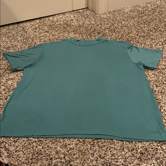 American Eagle Teal Mock Shirt - Picture 1 of 4